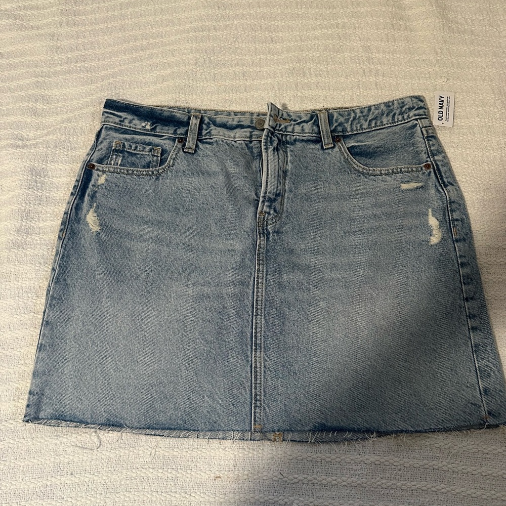 Old Navy Light Blue Denim Mini Skirt